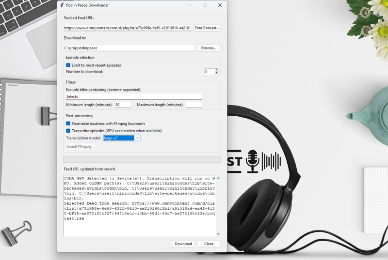 Featured image of post Pod in Peace — Podcast Archiver + Transcriber